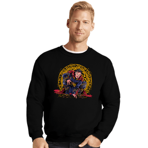 Secret_Shirts Crewneck Sweater, Unisex / Small / Black Strange Knight