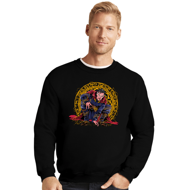Secret_Shirts Crewneck Sweater, Unisex / Small / Black Strange Knight