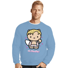 Load image into Gallery viewer, Daily_Deal_Shirts Crewneck Sweater, Unisex / Small / Powder Blue Waving Doll
