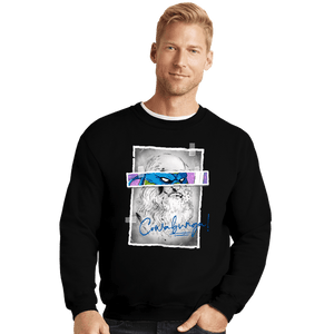 Daily_Deal_Shirts Crewneck Sweater, Unisex / Small / Black Cowabunga!