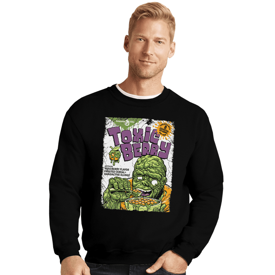 Shirts Crewneck Sweater, Unisex / Small / Black Toxicberry Cereal