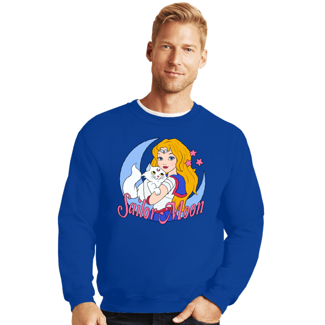 Secret_Shirts Crewneck Sweater, Unisex / Small / Royal Blue USA Sailor Moon