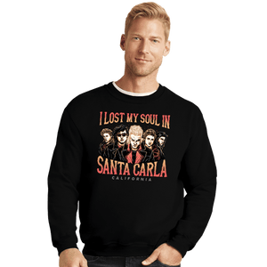 Daily_Deal_Shirts Crewneck Sweater, Unisex / Small / Black Santa Carla California