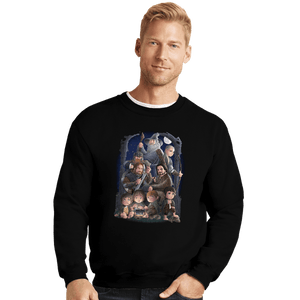 Shirts Crewneck Sweater, Unisex / Small / Black A Night On The Road