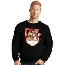 Load image into Gallery viewer, Shirts Crewneck Sweater, Unisex / Small / Black Mogwai Night Ramen
