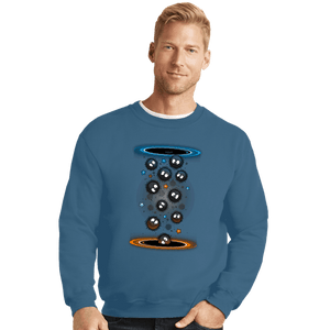 Shirts Crewneck Sweater, Unisex / Small / Indigo Blue Soot Portals