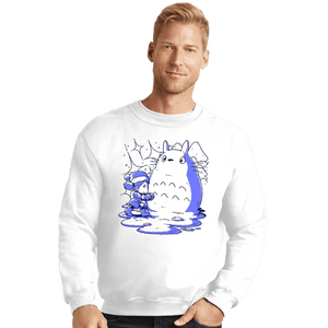 Daily_Deal_Shirts Crewneck Sweater, Unisex / Small / White My Neighbor Snowman