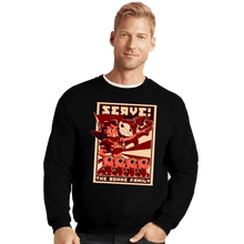 Load image into Gallery viewer, Shirts Crewneck Sweater, Unisex / Small / Black Robot Rampage
