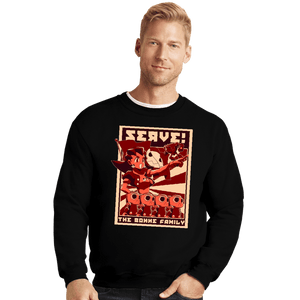 Shirts Crewneck Sweater, Unisex / Small / Black Robot Rampage