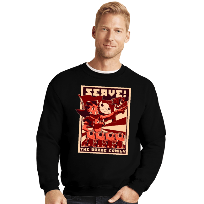 Shirts Crewneck Sweater, Unisex / Small / Black Robot Rampage