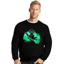 Load image into Gallery viewer, Daily_Deal_Shirts Crewneck Sweater, Unisex / Small / Black Earth Bender Orb
