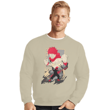 Load image into Gallery viewer, Shirts Crewneck Sweater, Unisex / Small / Sand The Tiger Of West Junior High
