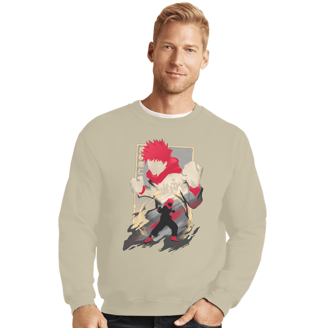 Shirts Crewneck Sweater, Unisex / Small / Sand The Tiger Of West Junior High