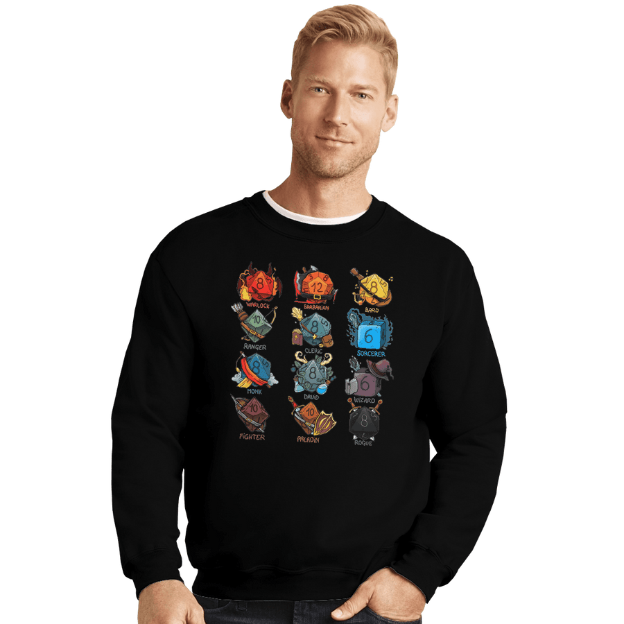 Secret_Shirts Crewneck Sweater, Unisex / Small / Black Diceroll