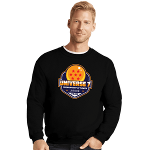 Shirts Crewneck Sweater, Unisex / Small / Black Universe 7