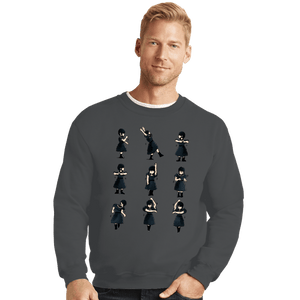 Daily_Deal_Shirts Crewneck Sweater, Unisex / Small / Charcoal Freak Dance