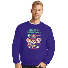 Load image into Gallery viewer, Shirts Crewneck Sweater, Unisex / Small / Violet Kimetsu Neko Yaiba
