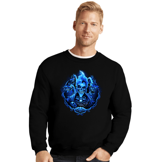 Daily_Deal_Shirts Crewneck Sweater, Unisex / Small / Black Underworld Unearthed