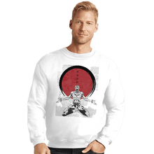 Load image into Gallery viewer, Shirts Crewneck Sweater, Unisex / Small / White Dhalsim Zen
