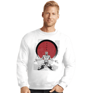 Shirts Crewneck Sweater, Unisex / Small / White Dhalsim Zen