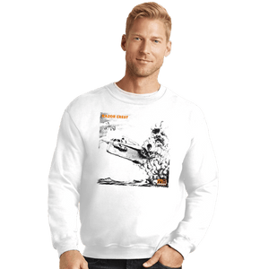 Daily_Deal_Shirts Crewneck Sweater, Unisex / Small / White Led Crest