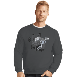 Shirts Crewneck Sweater, Unisex / Small / Charcoal Robot Problems