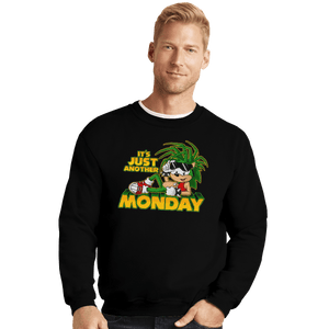 Shirts Crewneck Sweater, Unisex / Small / Black Manic Monday
