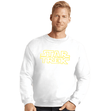 Load image into Gallery viewer, Shirts Crewneck Sweater, Unisex / Small / White Star Trek Logo
