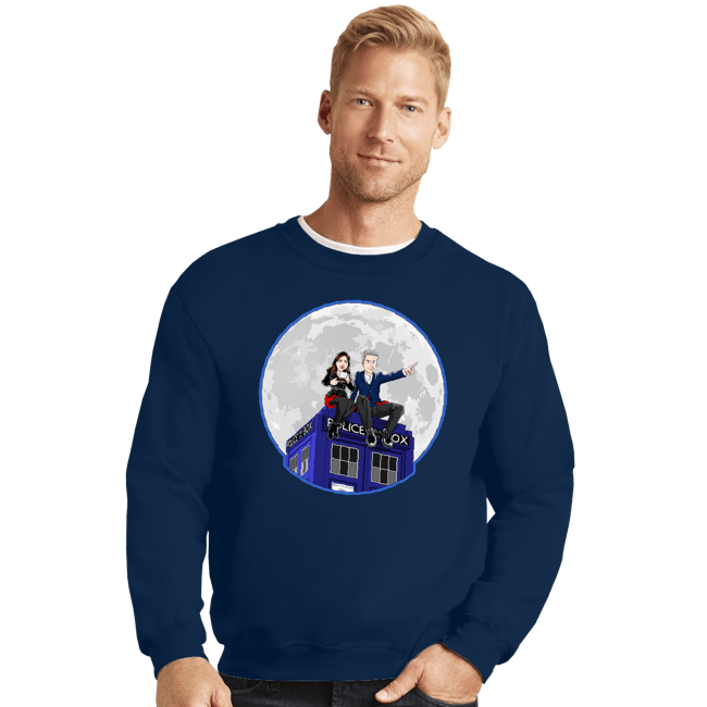 Shirts Crewneck Sweater, Unisex / Small / Navy Clara And The Doctor