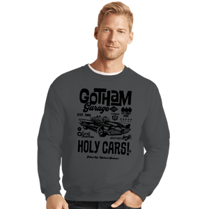 Daily_Deal_Shirts Crewneck Sweater, Unisex / Small / Charcoal Gotham Garage LTD