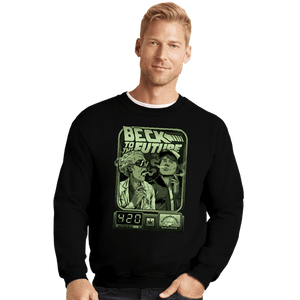 Secret_Shirts Crewneck Sweater, Unisex / Small / Black Beck In Time