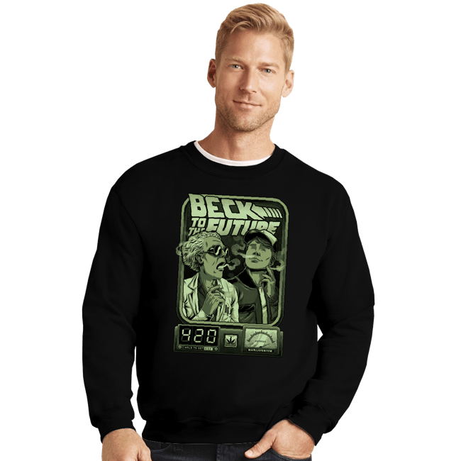 Secret_Shirts Crewneck Sweater, Unisex / Small / Black Beck In Time