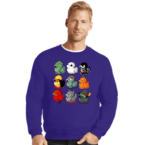 Secret_Shirts Crewneck Sweater, Unisex / Small / Violet Ducky Halloween