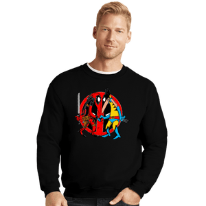 Daily_Deal_Shirts Crewneck Sweater, Unisex / Small / Black Deadverine