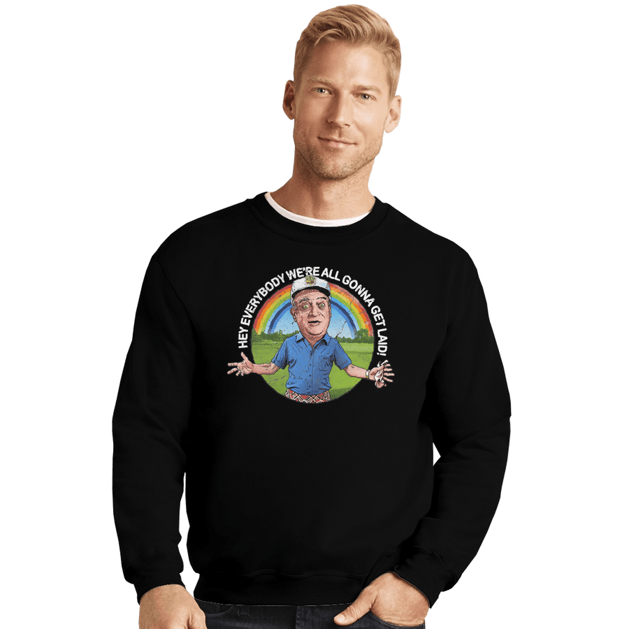 Shirts Crewneck Sweater, Unisex / Small / Black Hey Everybody