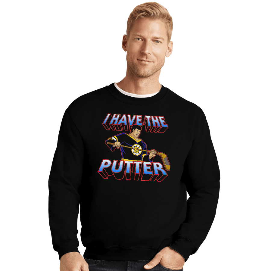 Shirts Crewneck Sweater, Unisex / Small / Black Happy Man