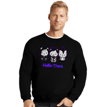 Load image into Gallery viewer, Shirts Crewneck Sweater, Unisex / Small / Black Hello There
