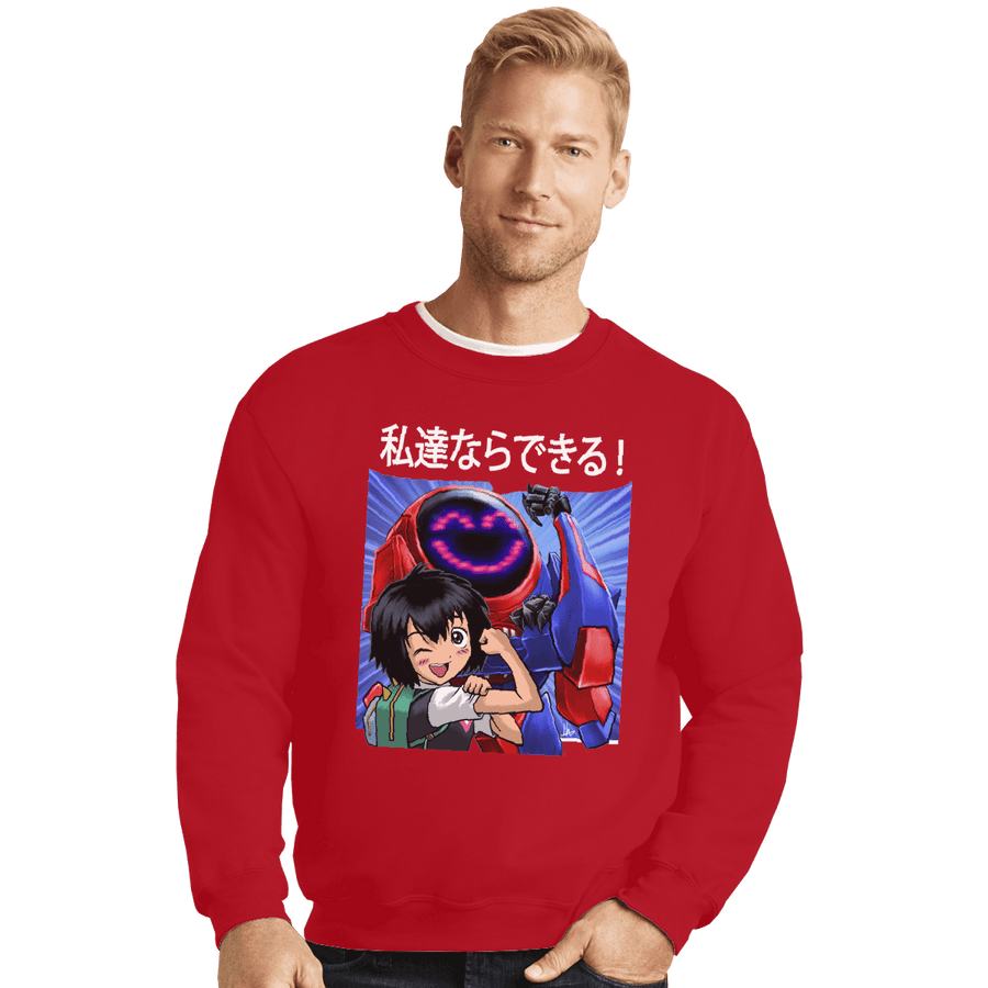 Shirts Crewneck Sweater, Unisex / Small / Red Peni Can Do Whatever A Spider Can