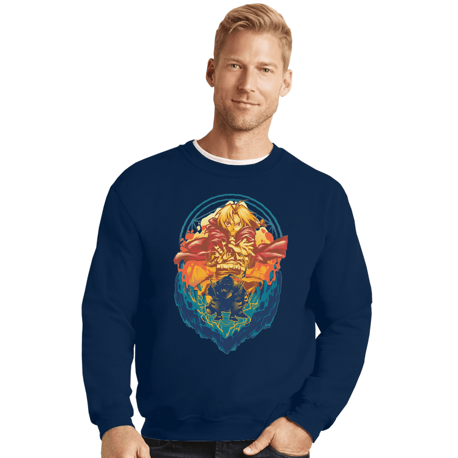Shirts Crewneck Sweater, Unisex / Small / Navy Alchemist Of Steel