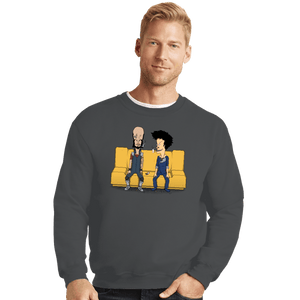 Daily_Deal_Shirts Crewneck Sweater, Unisex / Small / Charcoal Stupid Bebops