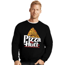 Load image into Gallery viewer, Daily_Deal_Shirts Crewneck Sweater, Unisex / Small / Black Pizza Sends Out
