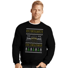 Load image into Gallery viewer, Shirts Crewneck Sweater, Unisex / Small / Black Dalek Xmas
