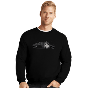 Daily_Deal_Shirts Crewneck Sweater, Unisex / Small / Black PYRAMIDHEAD