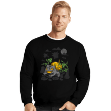 Load image into Gallery viewer, Secret_Shirts Crewneck Sweater, Unisex / Small / Black Bulb O Lantern

