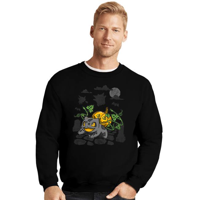 Secret_Shirts Crewneck Sweater, Unisex / Small / Black Bulb O Lantern