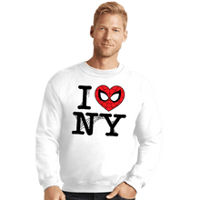 Load image into Gallery viewer, Daily_Deal_Shirts Crewneck Sweater, Unisex / Small / White I Spider NY
