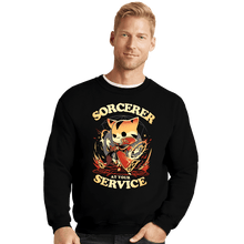Load image into Gallery viewer, Daily_Deal_Shirts Crewneck Sweater, Unisex / Small / Black Sorcerer&#39;s Call
