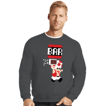 Load image into Gallery viewer, Shirts Crewneck Sweater, Unisex / Small / Charcoal To The Bar, Toad!
