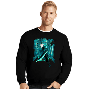 Shirts Crewneck Sweater, Unisex / Small / Black Fantasy Battle