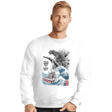 Load image into Gallery viewer, Shirts Crewneck Sweater, Unisex / Small / White Orca In Japan
